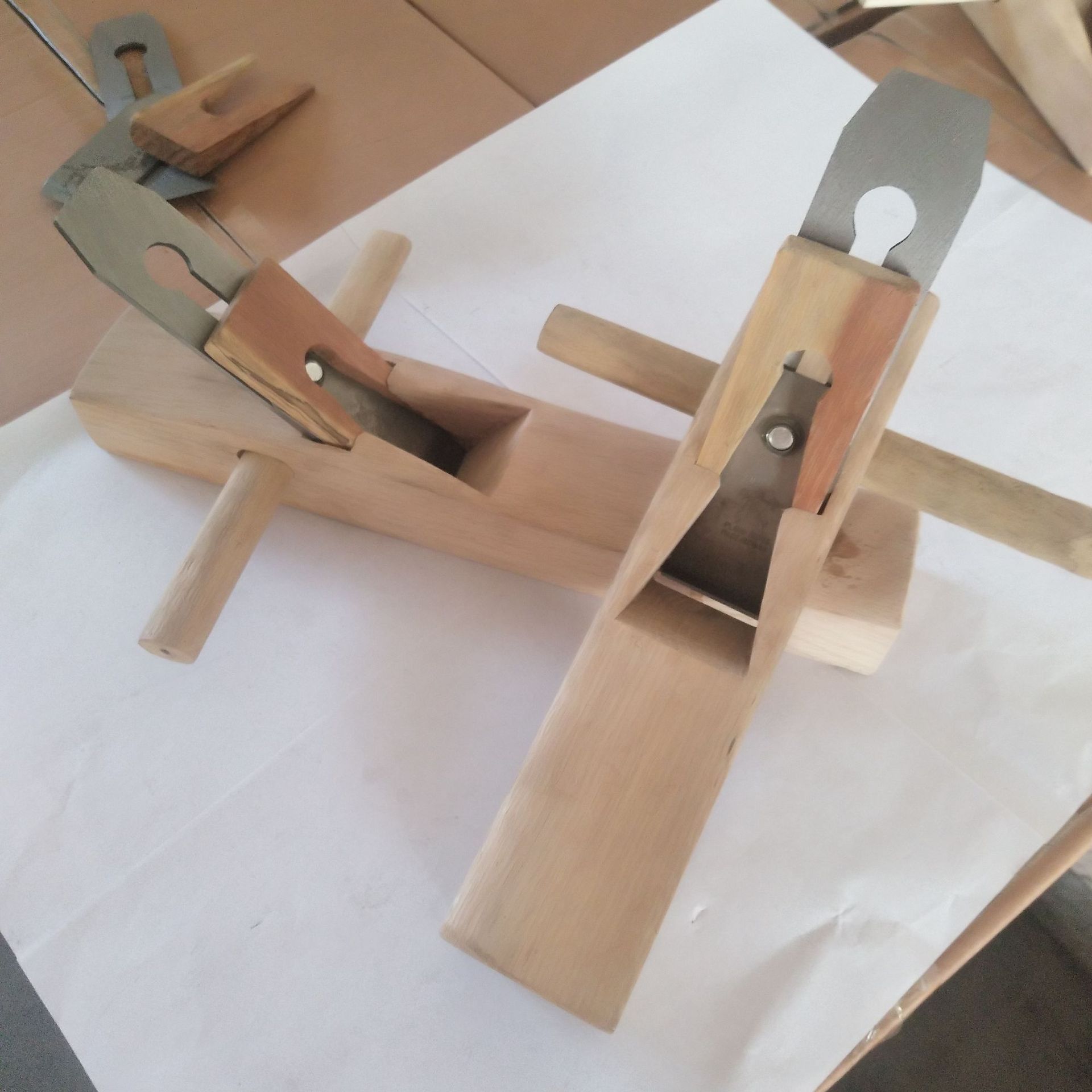 厂家直销红木木工刨子刨刀精品刨床镶铜扣可调木工刨