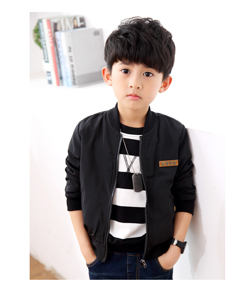 童装男童外套秋装儿童上衣夹克秋季风衣休闲男孩上衣春秋棒球服潮
