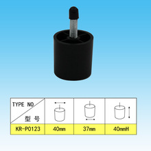 跨境供应40高圆形 M8螺杆 家具沙发塑料脚沙发脚 KR-P0123