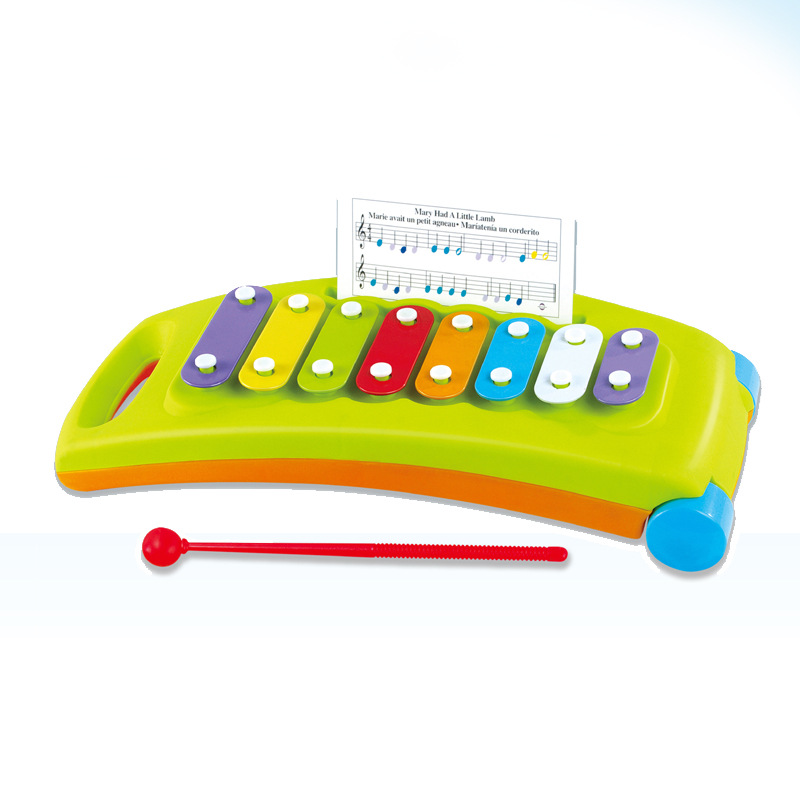 婴幼儿童玩具 八音阶彩色手敲琴 音乐八键敲琴早教益智敲击乐器
