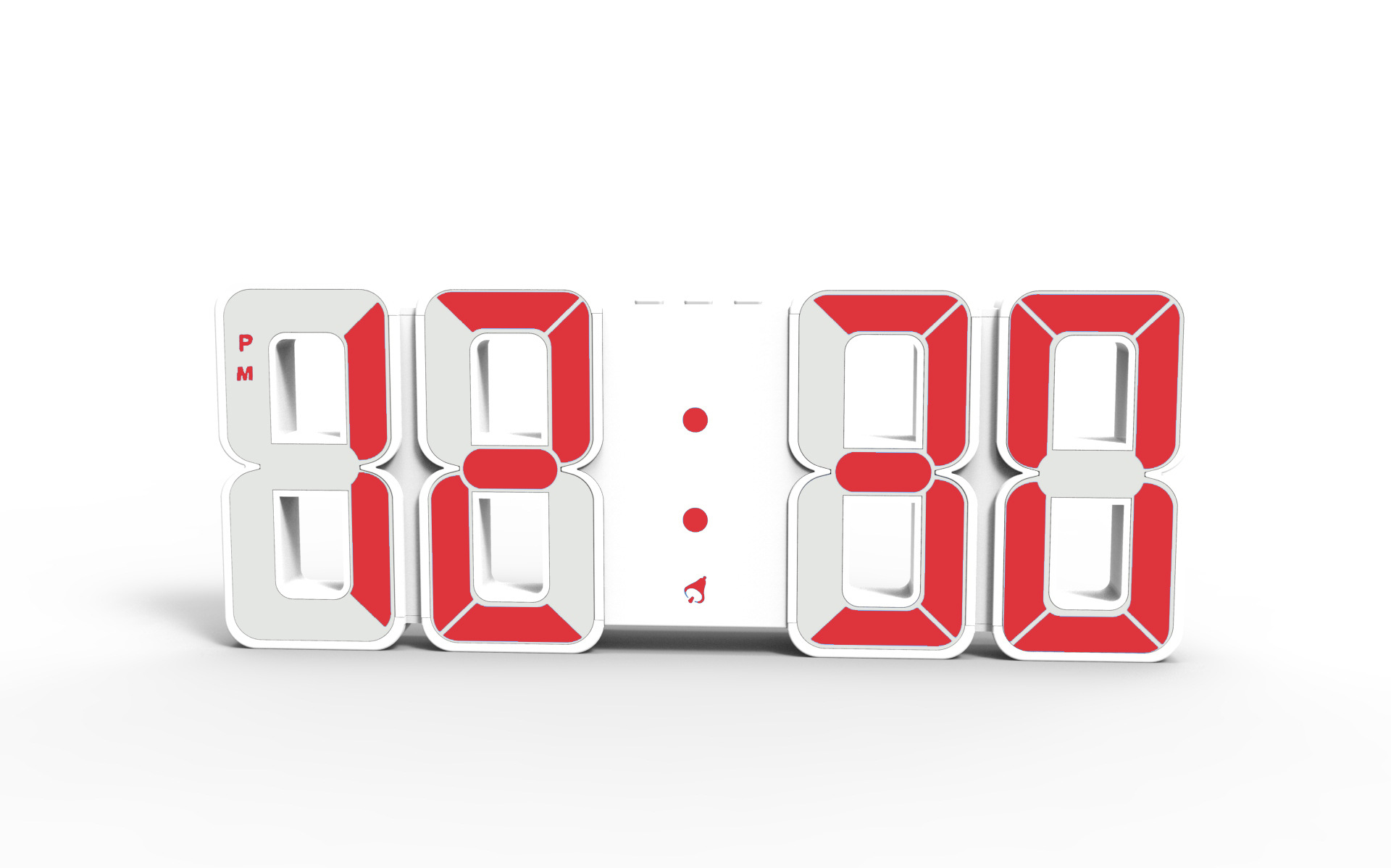 超大字体挂钟 3dled数字立体时钟 墙面挂钟创意数字钟