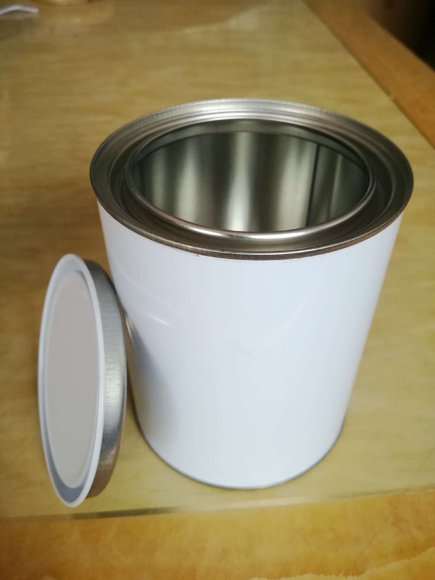 东莞横沥厂家直销1l涂白铁罐1公斤圆罐子油漆油墨胶水罐1kg样品罐