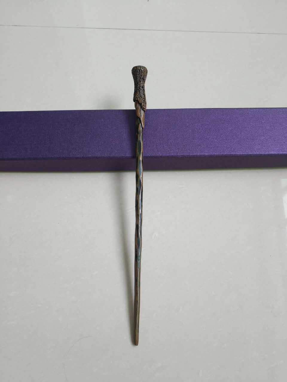 《哈利波特》cosplay金属芯不发光魔杖 赫敏铁芯魔法棒50款不带盒