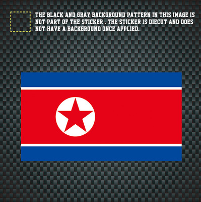 5*11.5 cm 汽车贴 朝鲜国旗车贴 north korea car decal