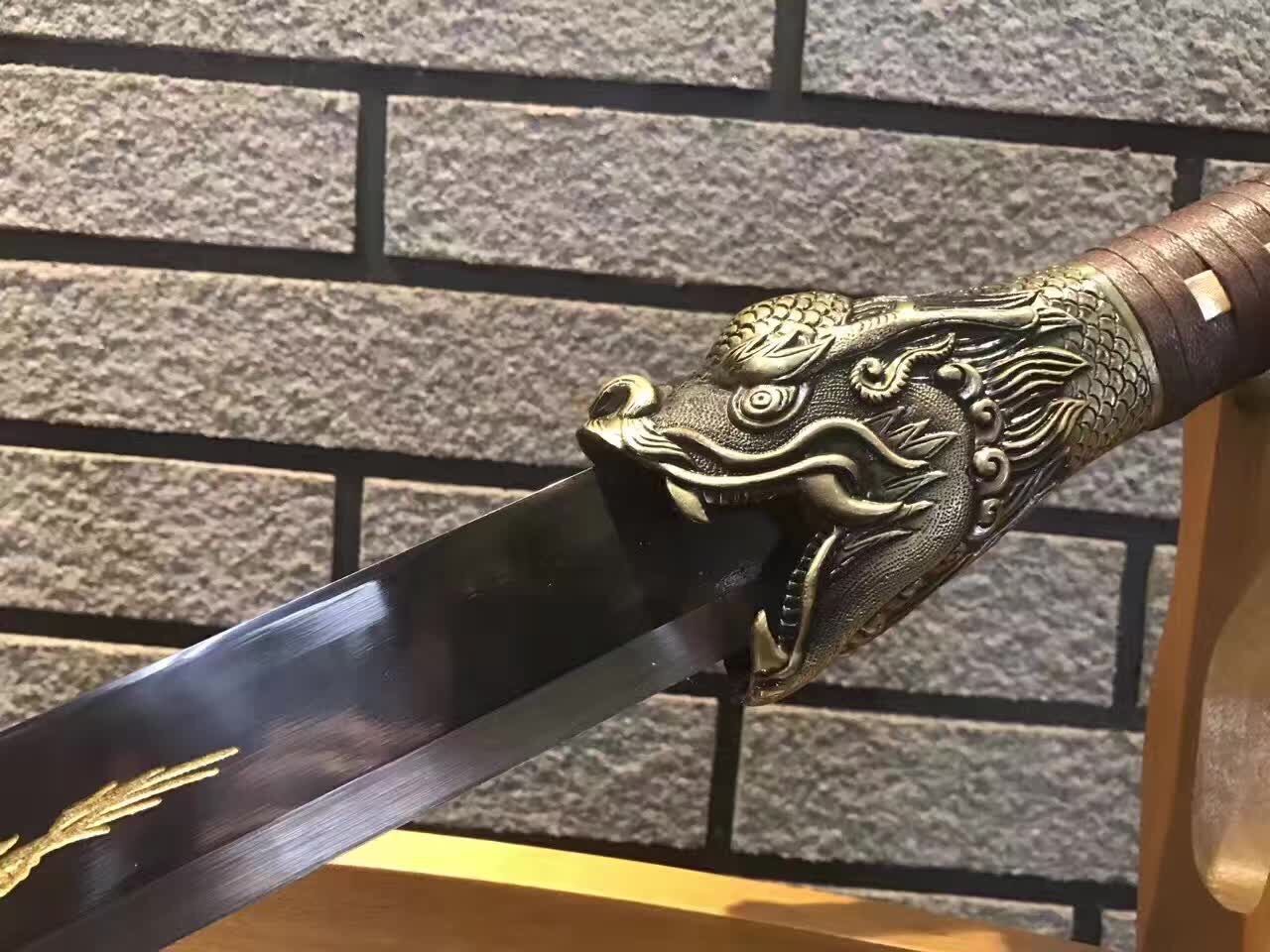 新款龙泉宝剑高锰钢背齿虎头刀宝刀锦衣卫收藏武术刀剑未开刃