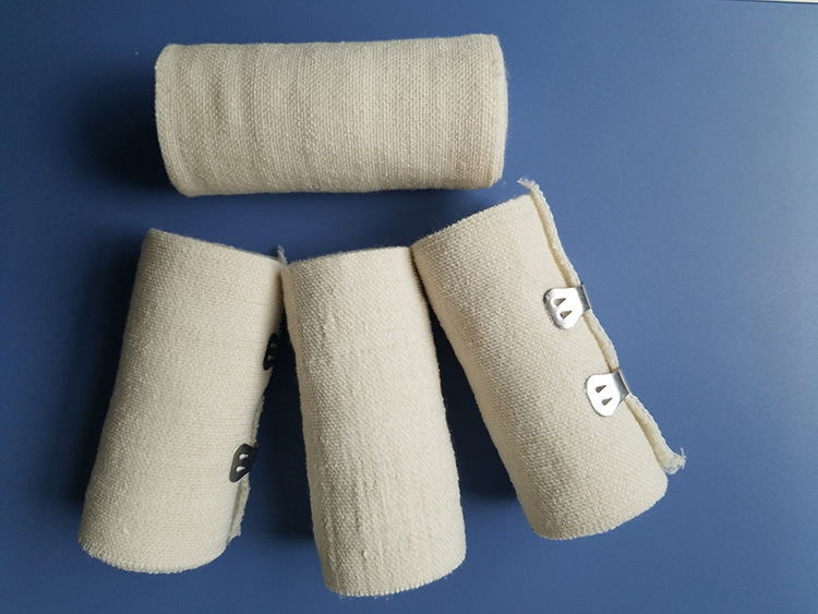 厂家供应 漂白色平纹氨纶绷带10cm*4.5m弹力绷带氨纶绷带