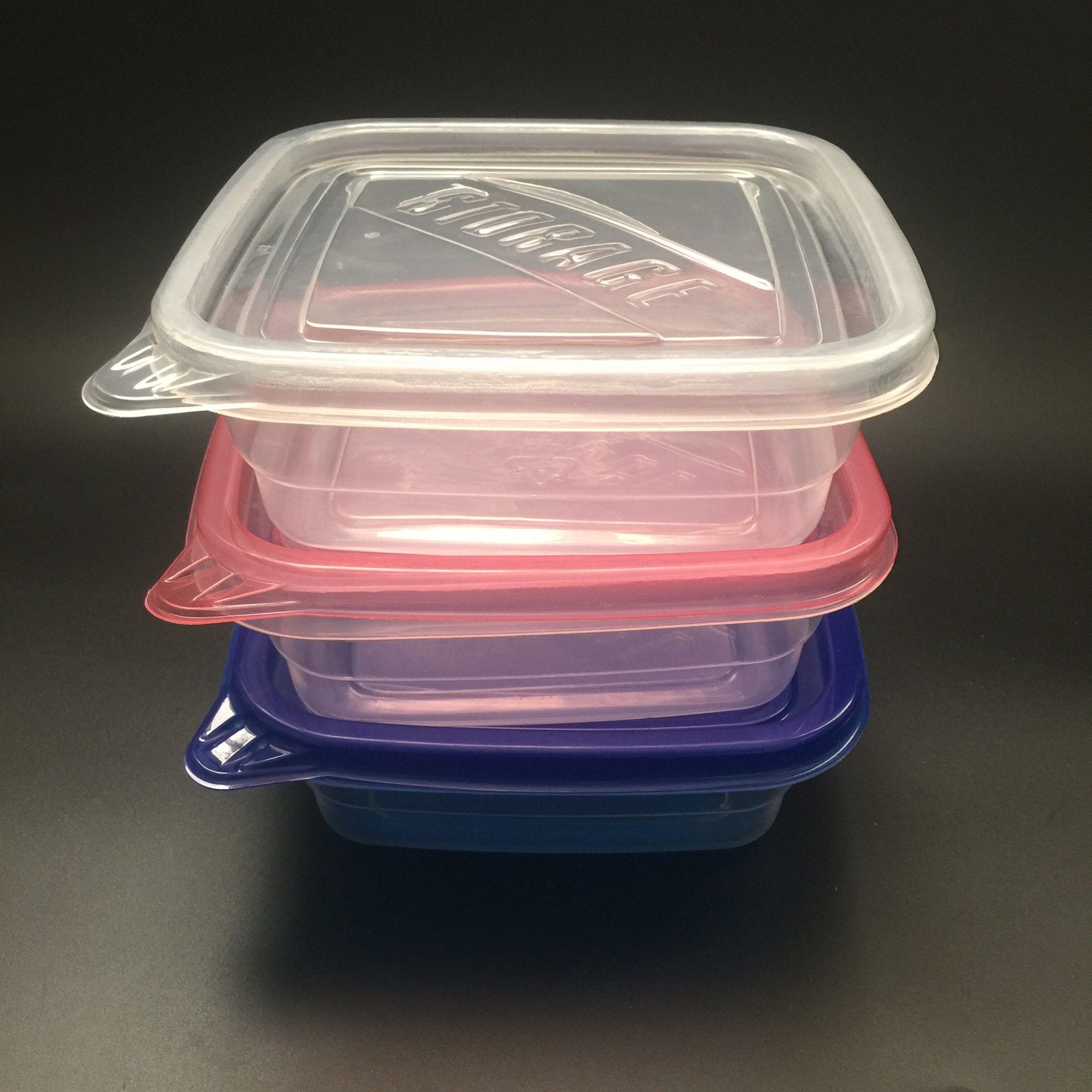 一次性饭盒餐盒外卖打包盒591ml便携式方形保鲜盒千层蛋糕盒