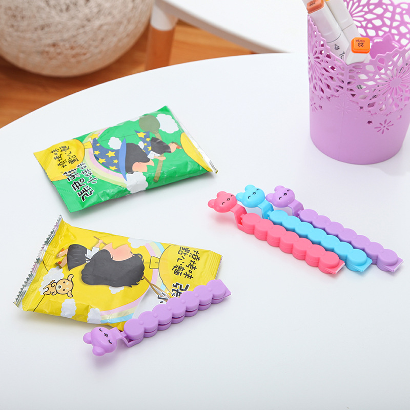 Sealing Clip Sealing Clip Cute Series Caterpillar Sealing Clamp Kitchen Gadget Sealed Tea 0755-2