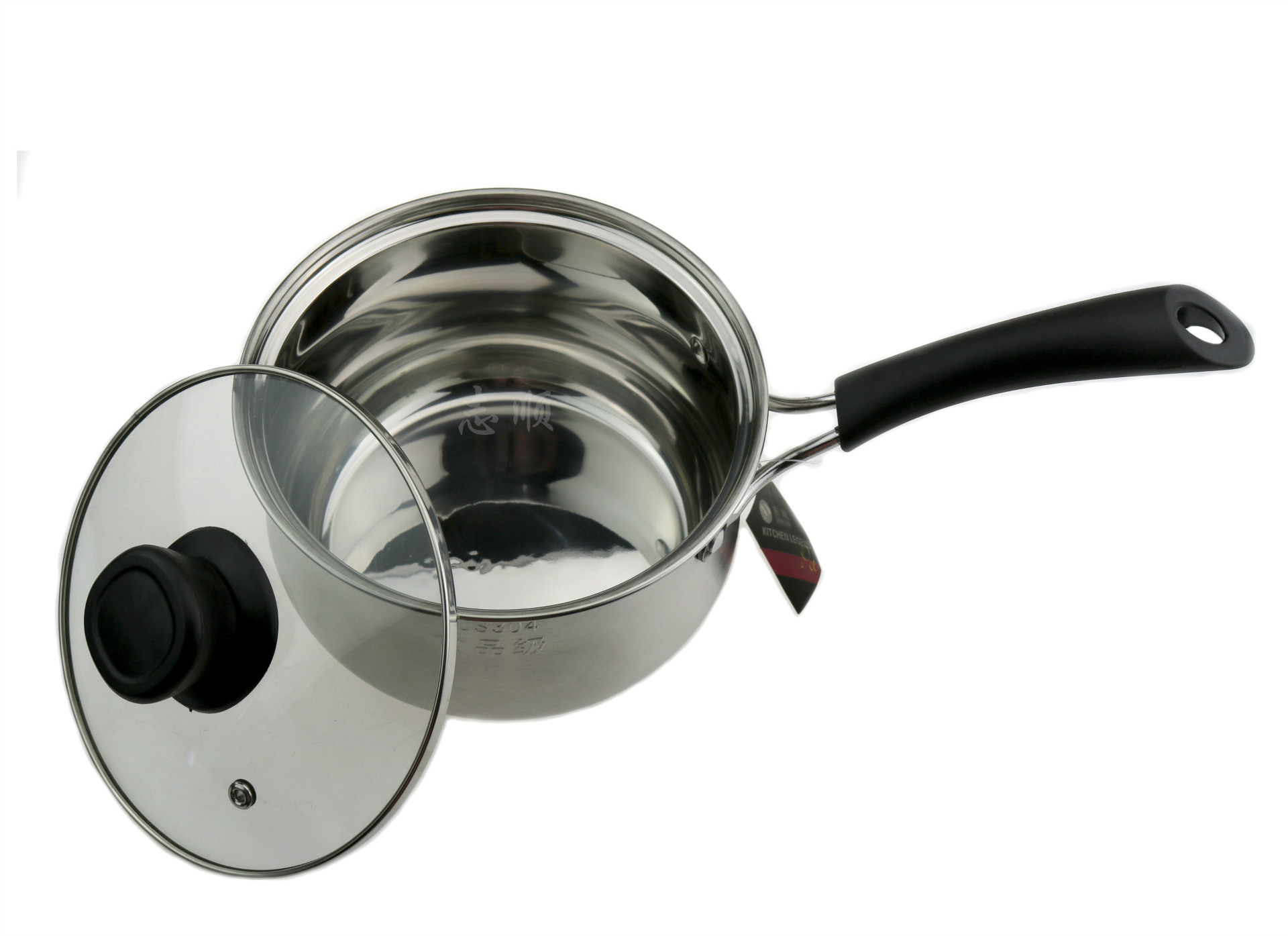 304不锈钢复底18cm奶锅 电木柄单柄奶锅 多用汤锅 礼品赠品批发