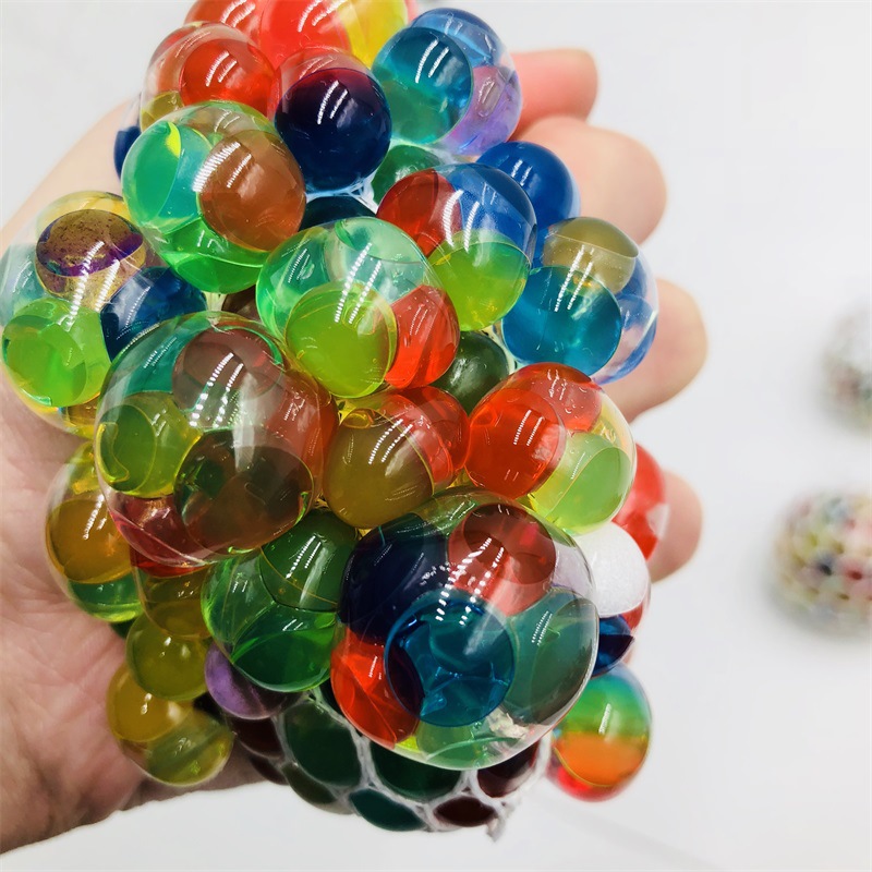 Vent Grape Ball Hand Pinch Colorful Beads Grape Ball Whole Person Trick Pressure Reduction Toy Quirky Ideas Water Ball Wholesale