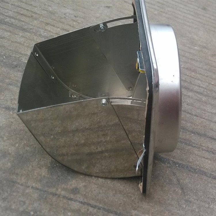 厨房烟道不锈钢导流式止回阀防火阀门防烟宝φ150mm