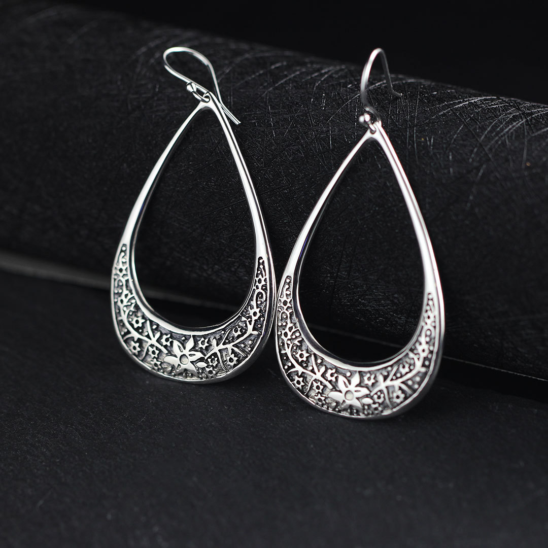 人品银品厂商直销925纯银饰品耳饰纯手工夸张泰银女士耳坠新品