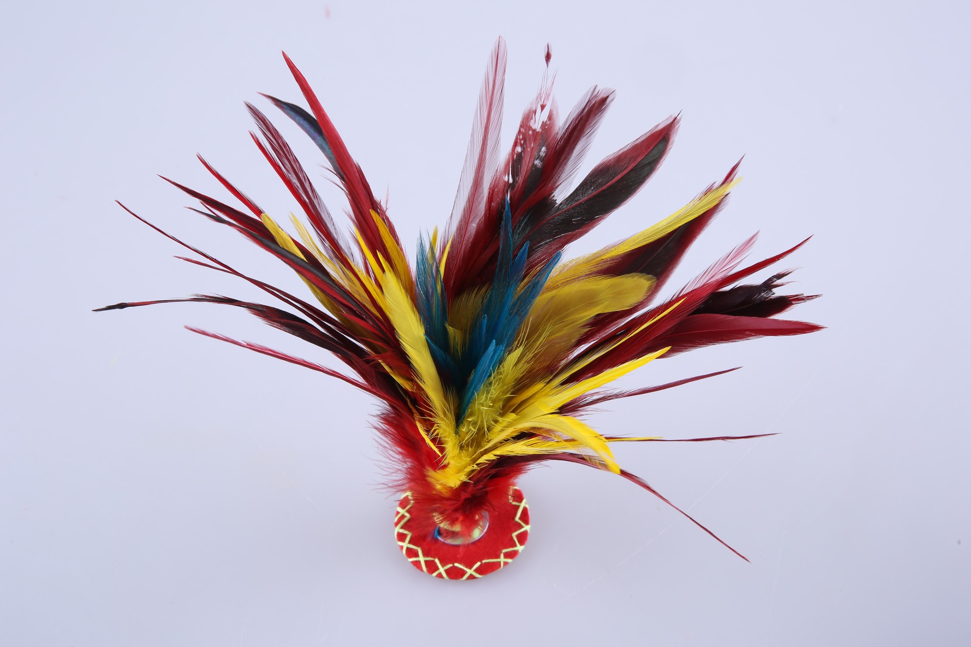 鸡毛毽子批发 手工缝制手工艺品健身用品 怀旧物品diy手工毽