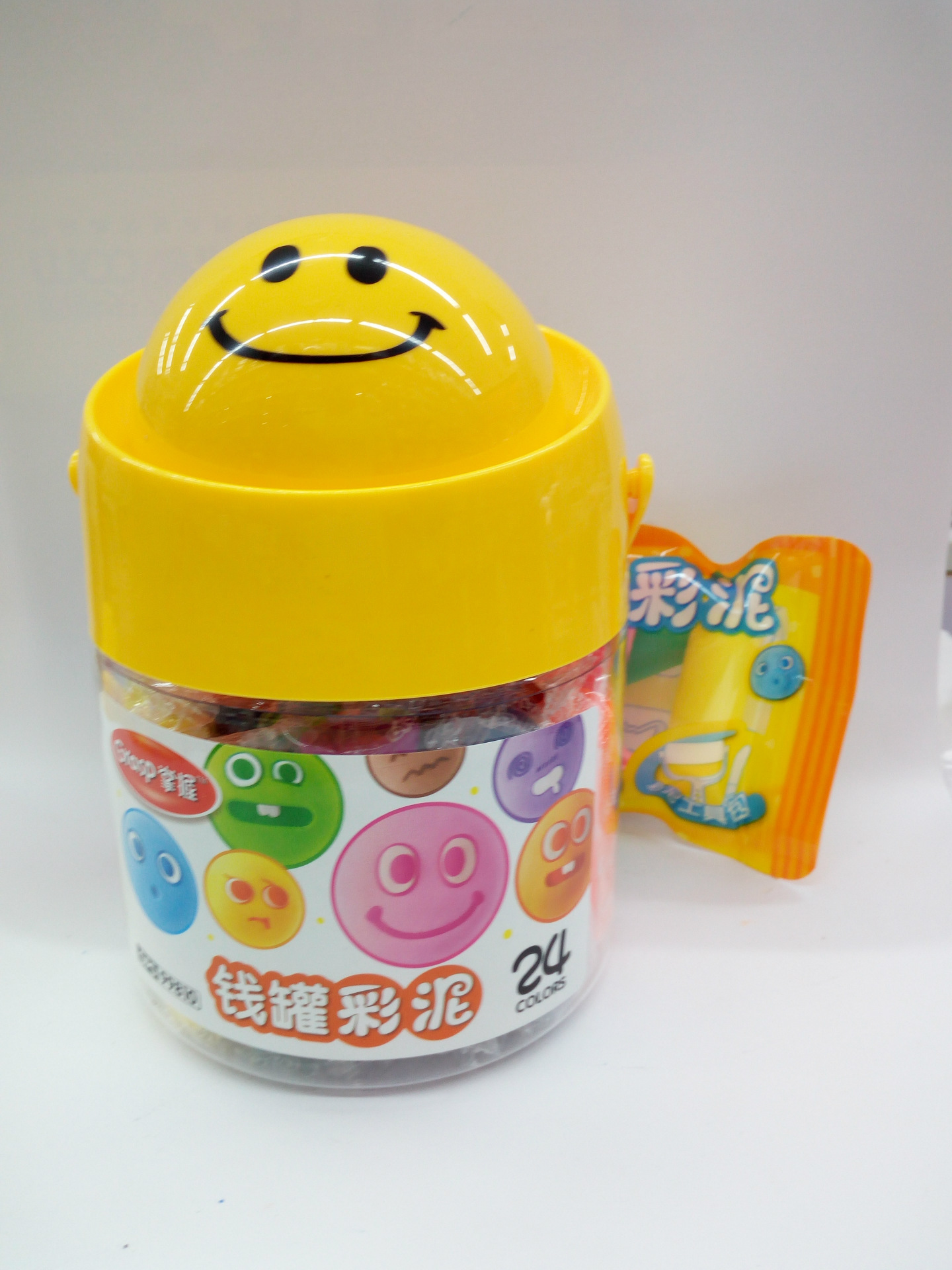 24色掌握钱罐造型彩泥橡皮泥实用儿童益智健康手工玩具