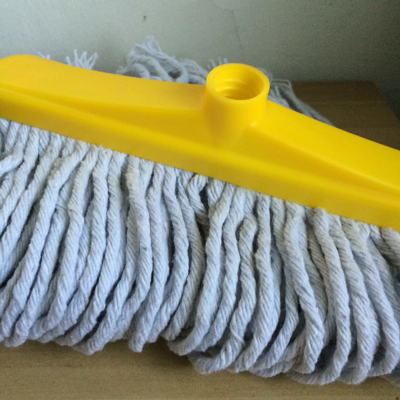 厂家直销定制纯白棉纱墩布拖把头替换棉线拖把头加大水拖把头350