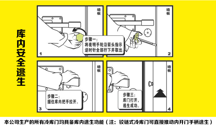 红旗瑞冰冷库门厂家手动冷库平移门价格单开双开各类尺寸冷库门