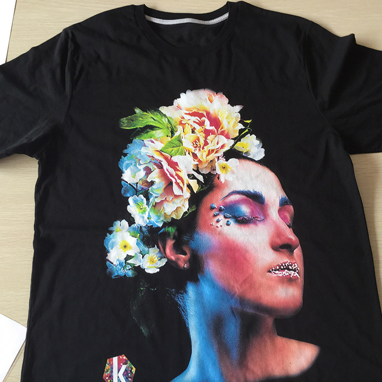 康利数码直喷成衣印花加工衣服印刷加工定制一件定做服装印花