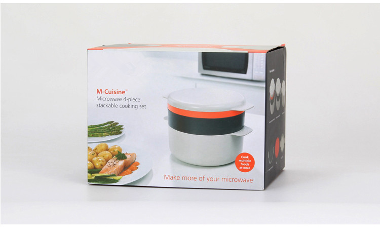 Hz550 Exclusive for Cross-Border Microwave Lunch Box round Rice Steamer Steam Eggs Multi-Layer Microwave Oven Four-Layer Overlay