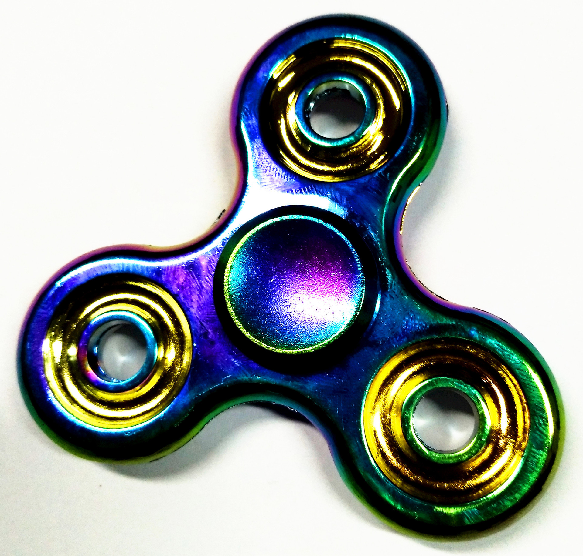 厂家批发炫彩指尖陀螺 九齿联动手指陀螺 9齿联动陀螺 现货销售