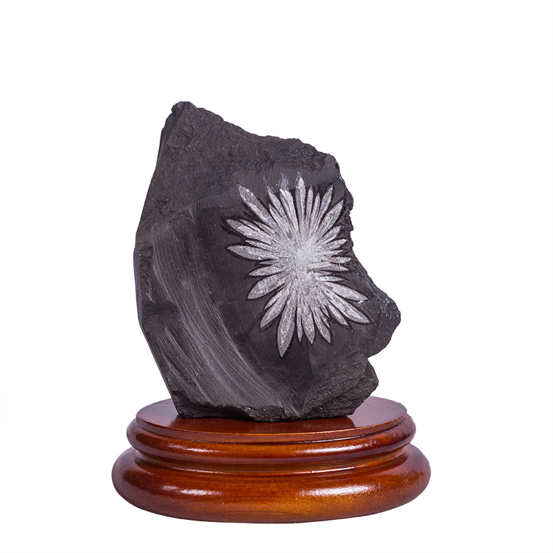 湖南浏阳文化特产天然菊花石传统工艺描花小原石 纯手工制作批发