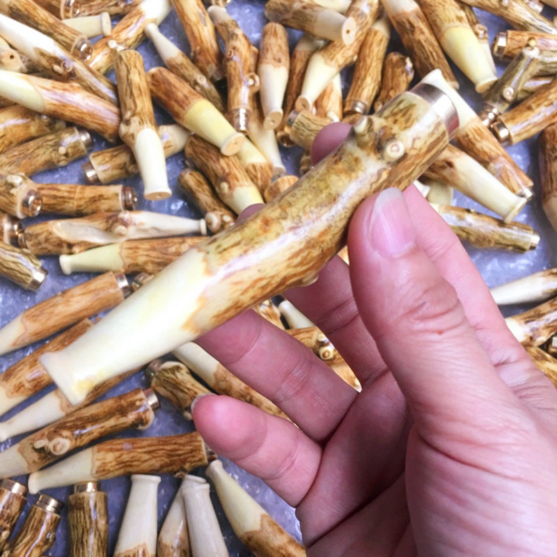 集金鼎原木山柑烟嘴山柑树烟嘴3厘米过滤双重过滤清洗型烟嘴