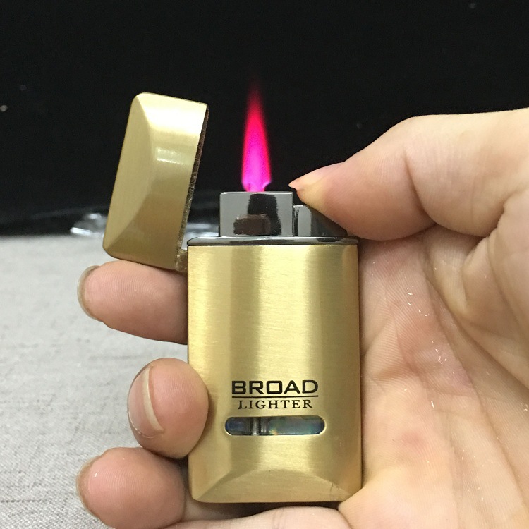 创意博达 充气防风打火机 金属气体透明气箱广告促销礼品定制logo