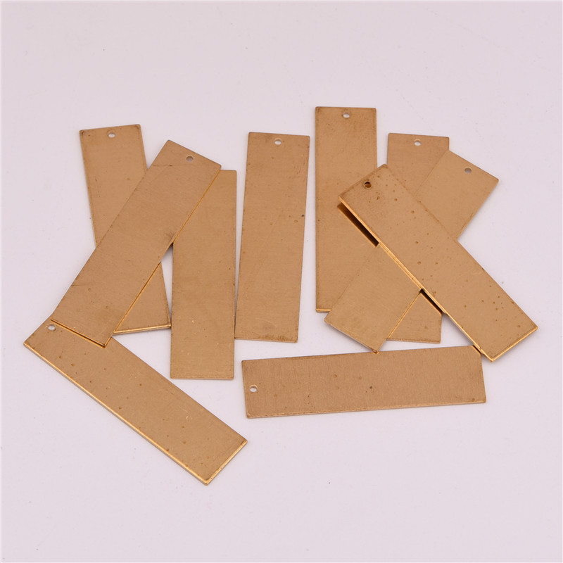 饰品配件_42.7mm光面长方形吊片 diy几何手工耳饰挂件材料包饰品配件 