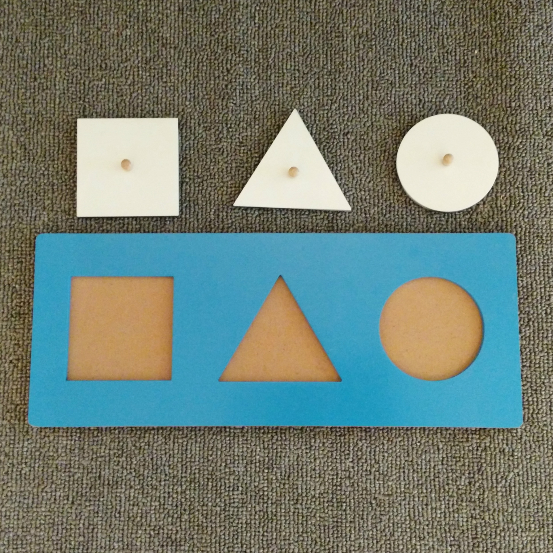 厂家直销 方圆三角形嵌板 蒙氏教具 婴幼教具 早教益智类玩教具