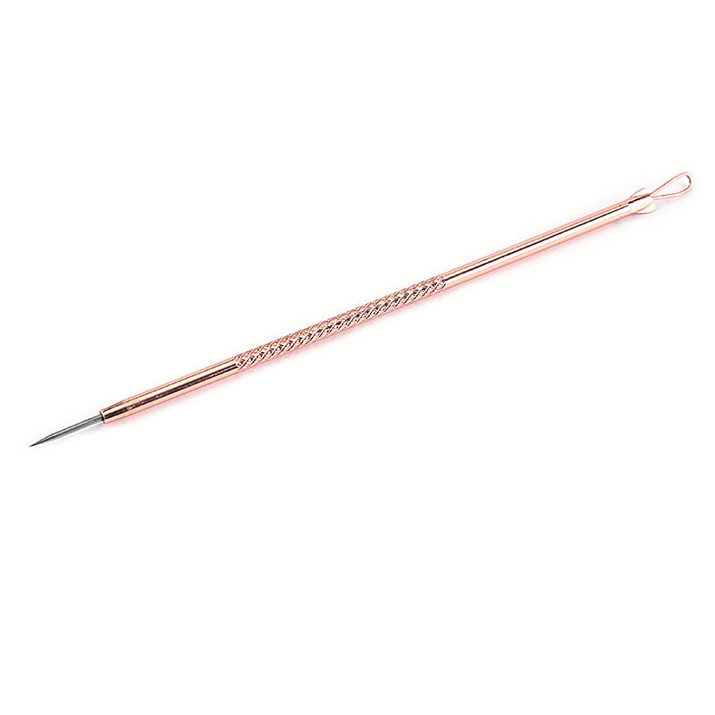 Pimple Pin Rose Gold Pimple Pin Set Blackhead Remover Stainless Steel Acne Needle Acne Pick Beauty Needle 4-Piece Set