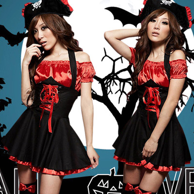 批发万圣节服装 女海盗服装 情趣游戏制服 化妆舞会服装 派对服装