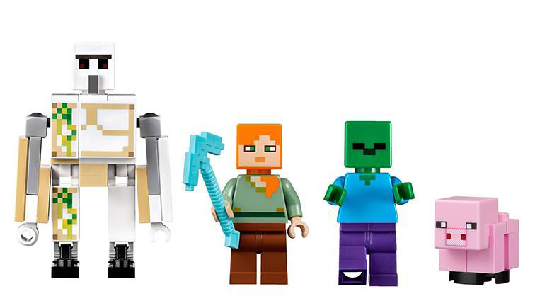 博乐minecraft我的世界铁傀儡钢铁巨人l21123拼装积木玩具10468