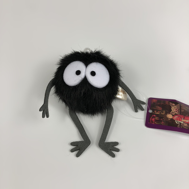 宫崎骏龙猫千与千寻黑炭黑球煤球灰尘精灵毛绒公仔可爱包包小挂件