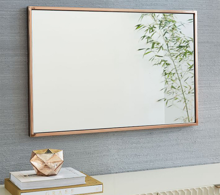 卧室长方形全身镜 服装店商场立体试衣镜 欧式铁艺落地镜子