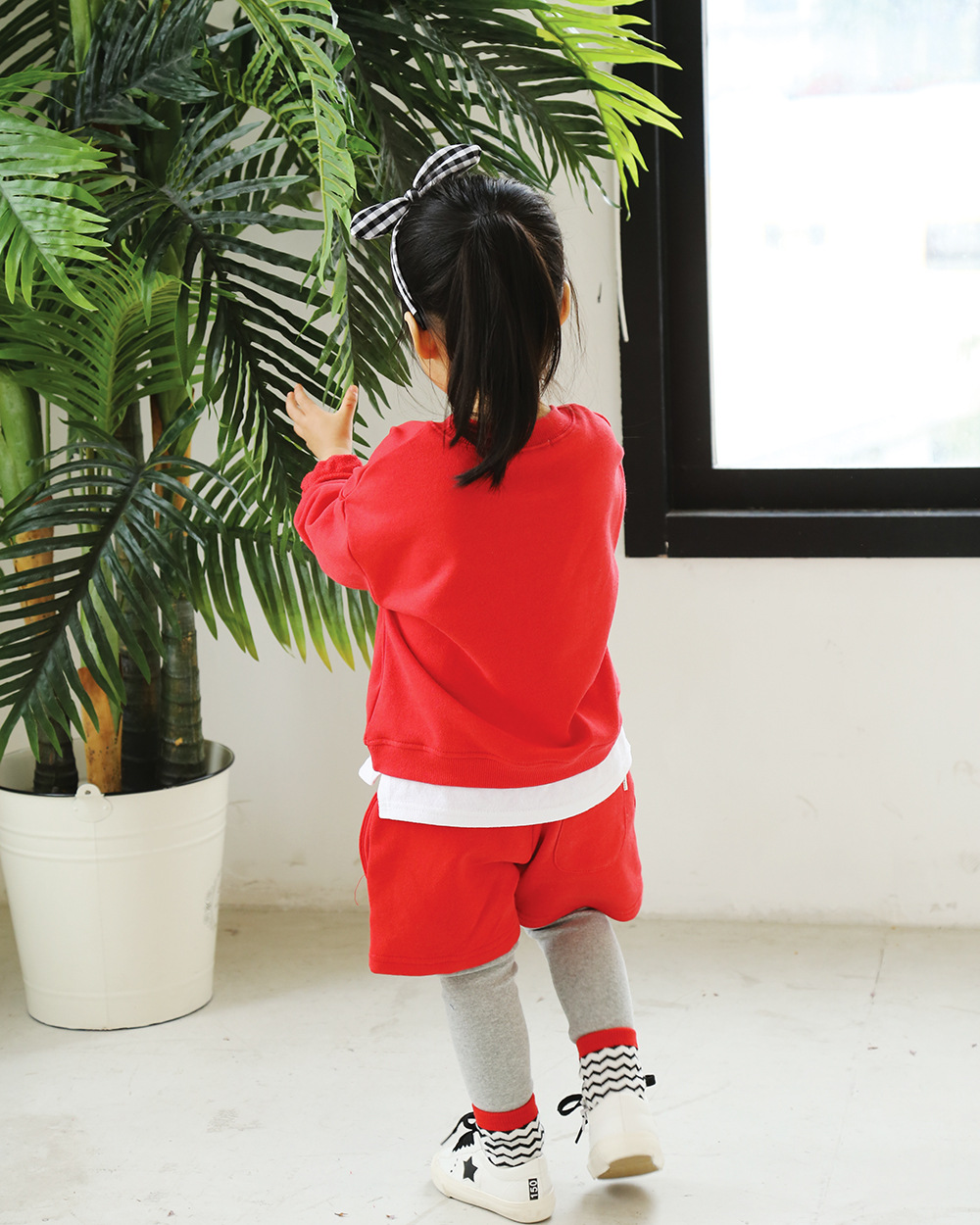 and autumn korean parent-child loaded cotton childrens wear two