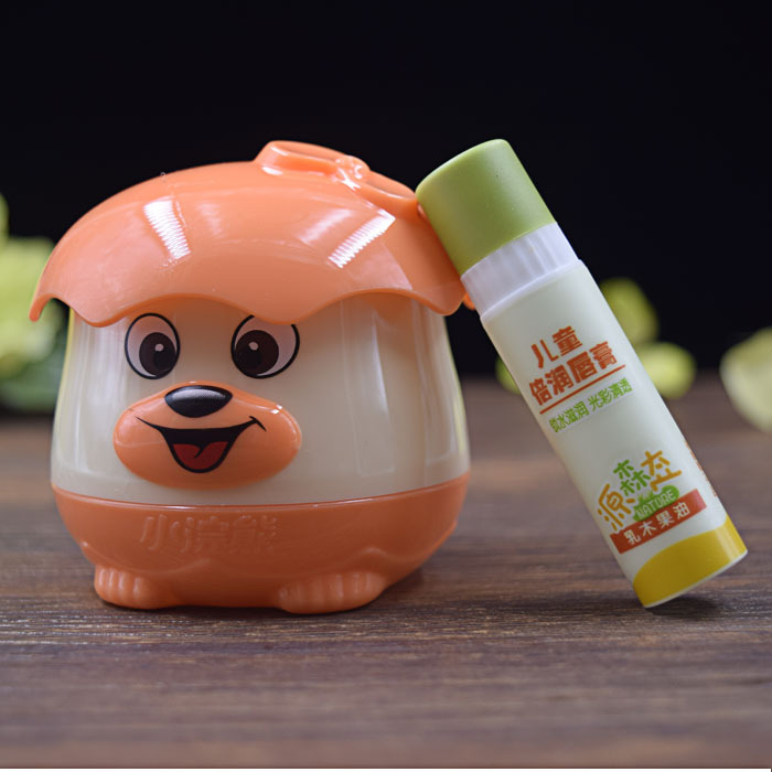 批发 小浣熊儿童面霜送唇膏宝宝擦脸油 护肤滋润保湿霜30g 防干燥