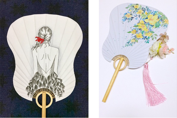 中式古风禅意竹根空白熟宣团扇竹节古典宫扇芭蕉书画 diy国画手绘