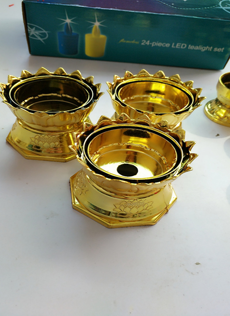 厂家大批量供应蜡烛底座 蜡烛器皿 镀金蜡烛底座 厂家直销