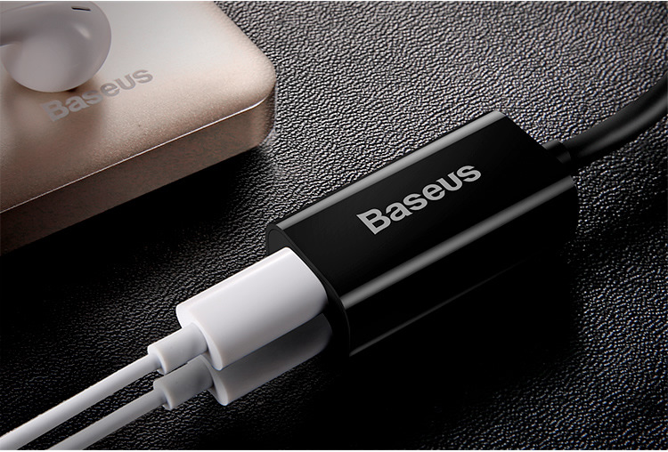 baseus倍思 l36 lightning转双lightning母座转接头 二合一接口