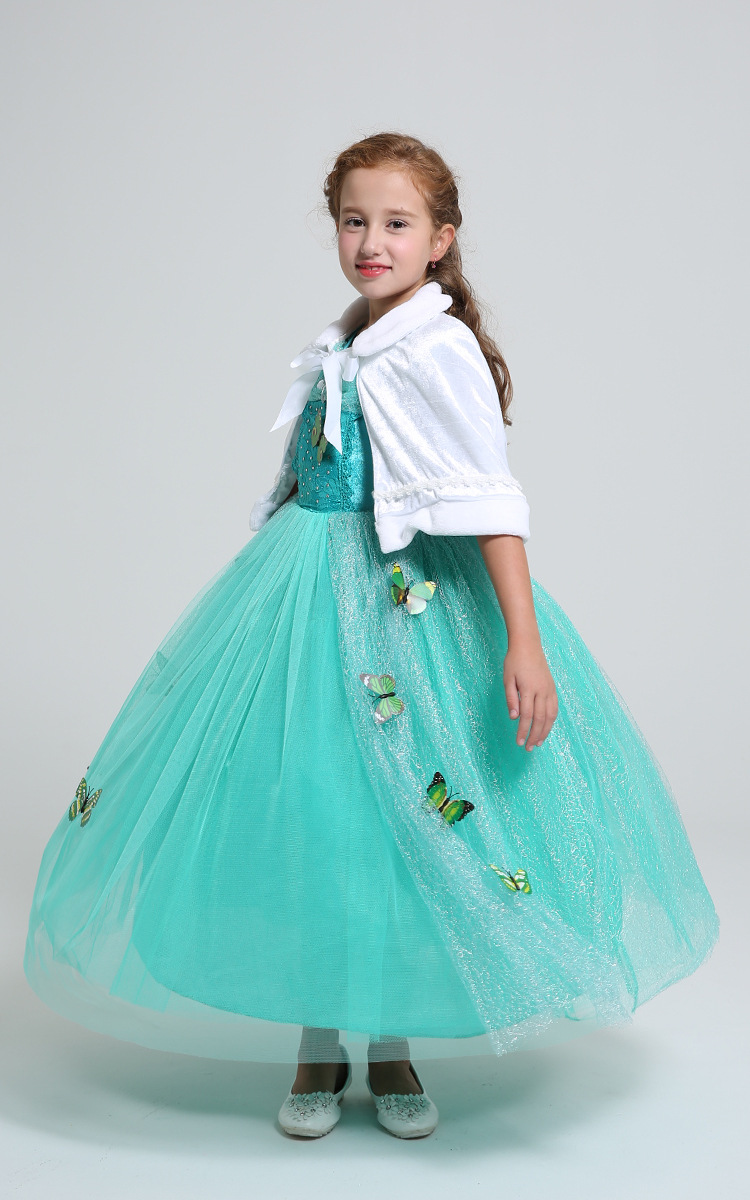 7021 淡绿 茉莉公主裙