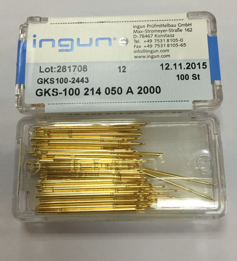 ingun原装德国英钢gks100214050a2000测试探针p100f