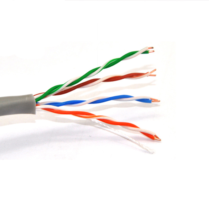 超五类网线电脑网络线051芯300米箱阻燃监控双绞线0.5线芯铜包银