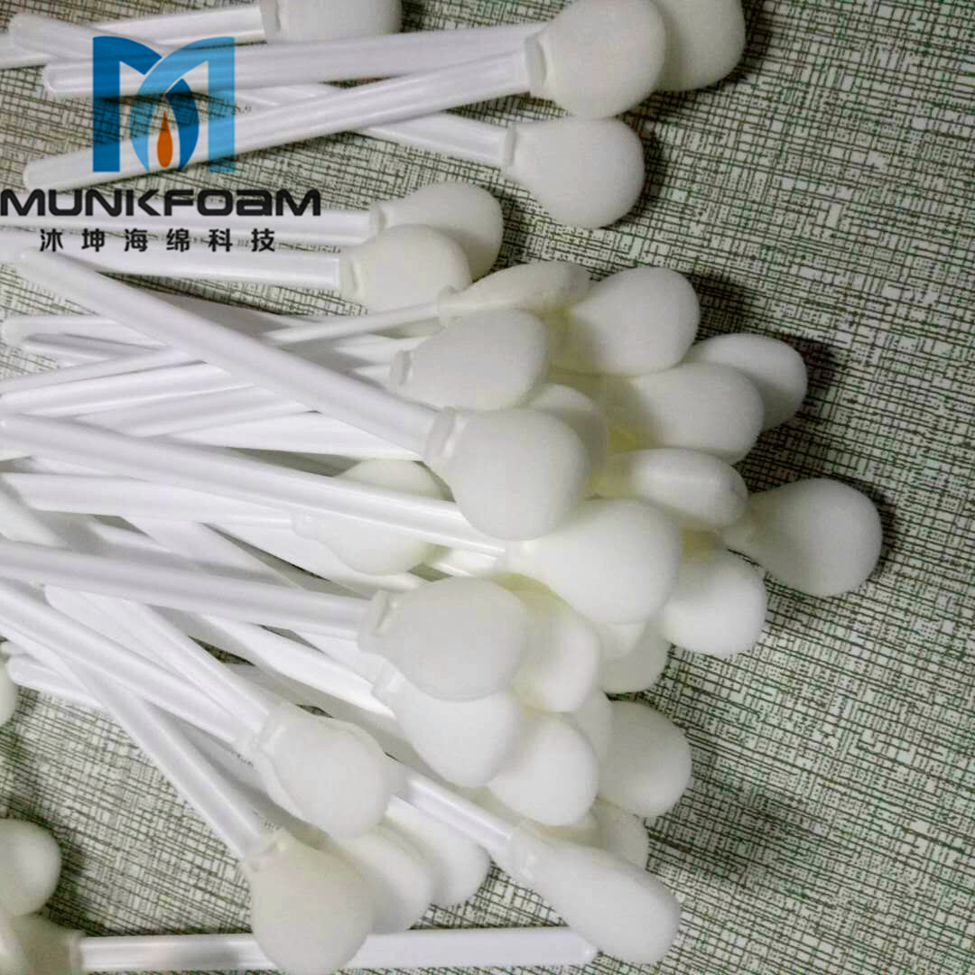 无尘室圆头清洁海绵棒 各种酒精液体擦拭棉签棒 喷绘机清洗清理棒