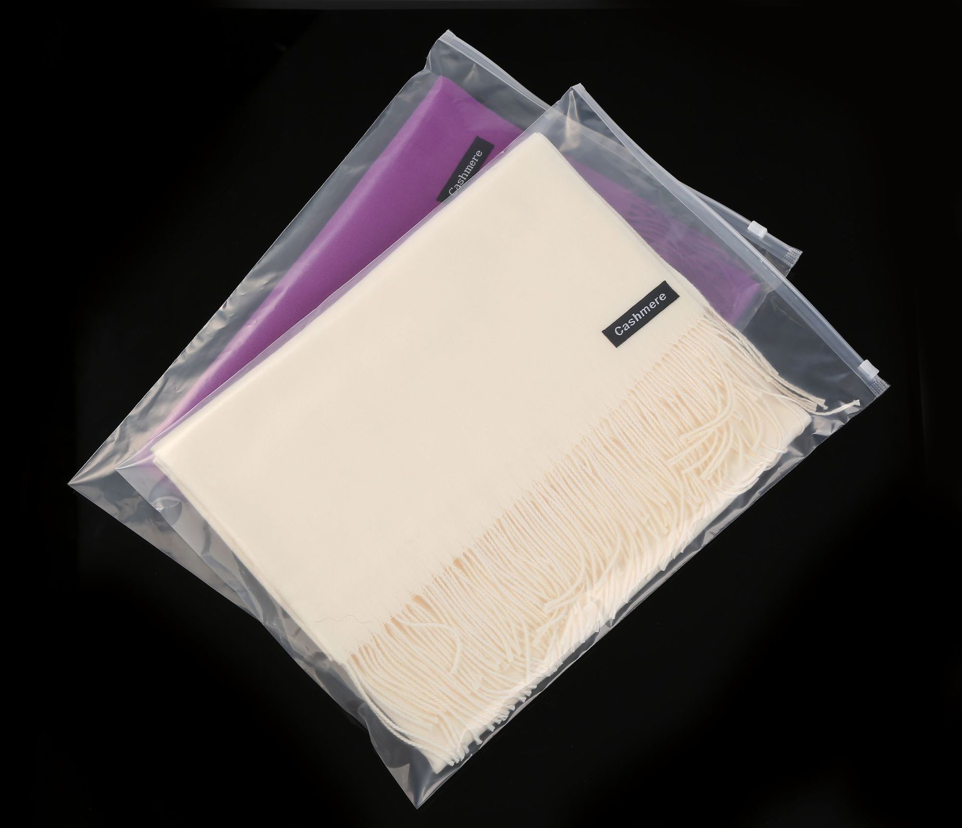 定制pe包装拉链袋 透明服装自封袋内衣t恤打底裤服装拉链包装袋