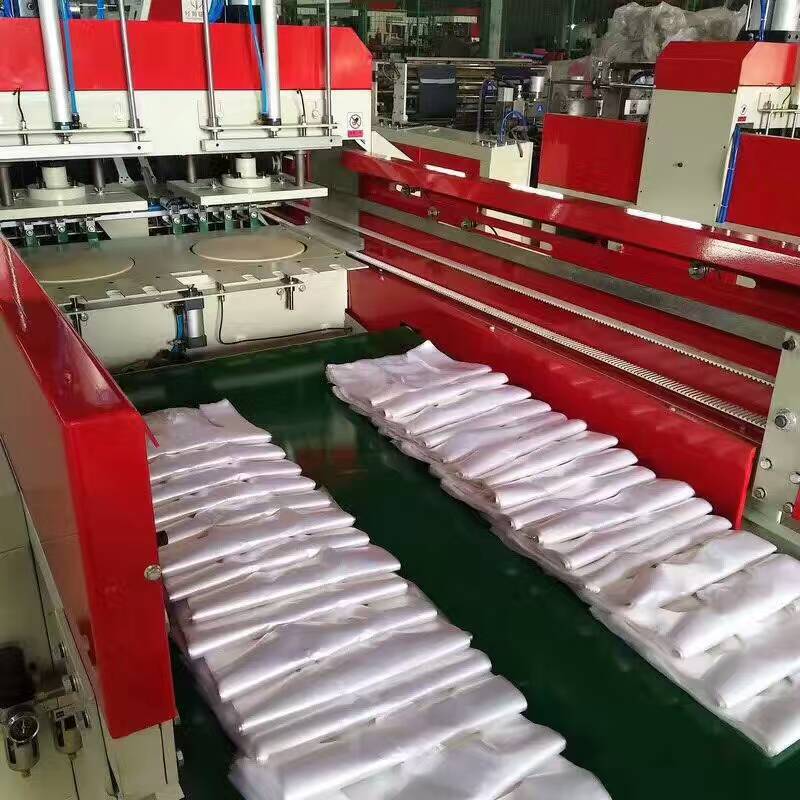 厂家批发cz-400x2双线中速塑料袋制袋机 热切全自动手提袋制袋机