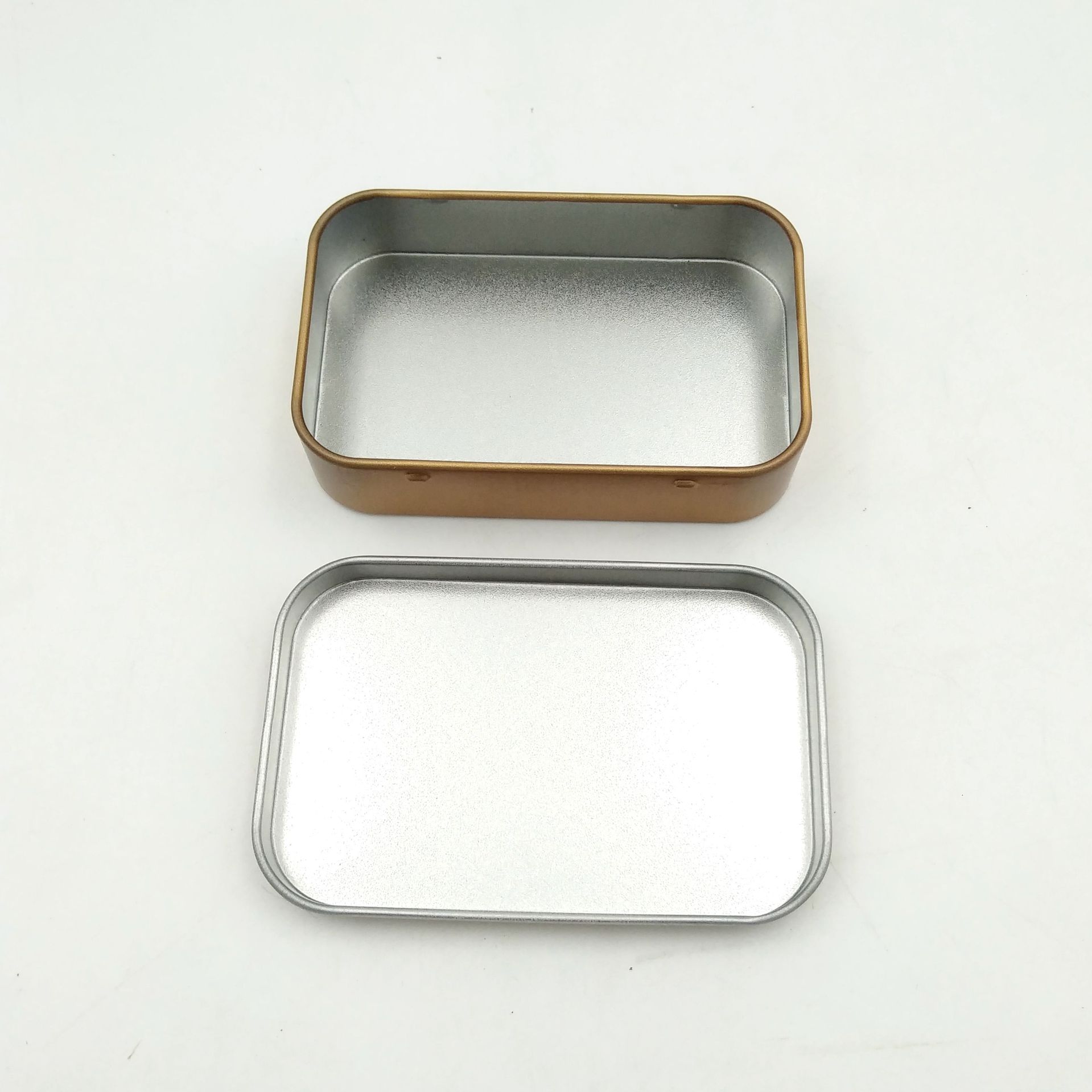 现货供应 空白银色磨砂马口铁盒 u盘包装盒 长方形铁盒定制