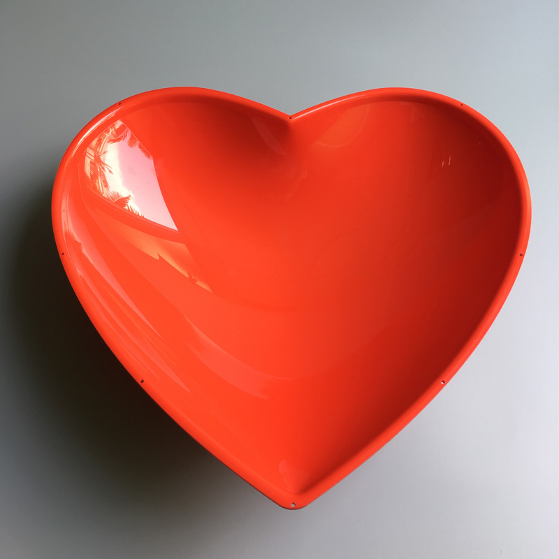 亚克力球罩_红色亚克力心形球罩 透明有机玻璃半圆 亚加力吹塑加工 - 