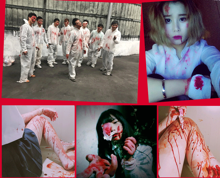 血浆 万圣节影视cos道具逼真人造假血无毒吐血胶囊吸血鬼假牙批发