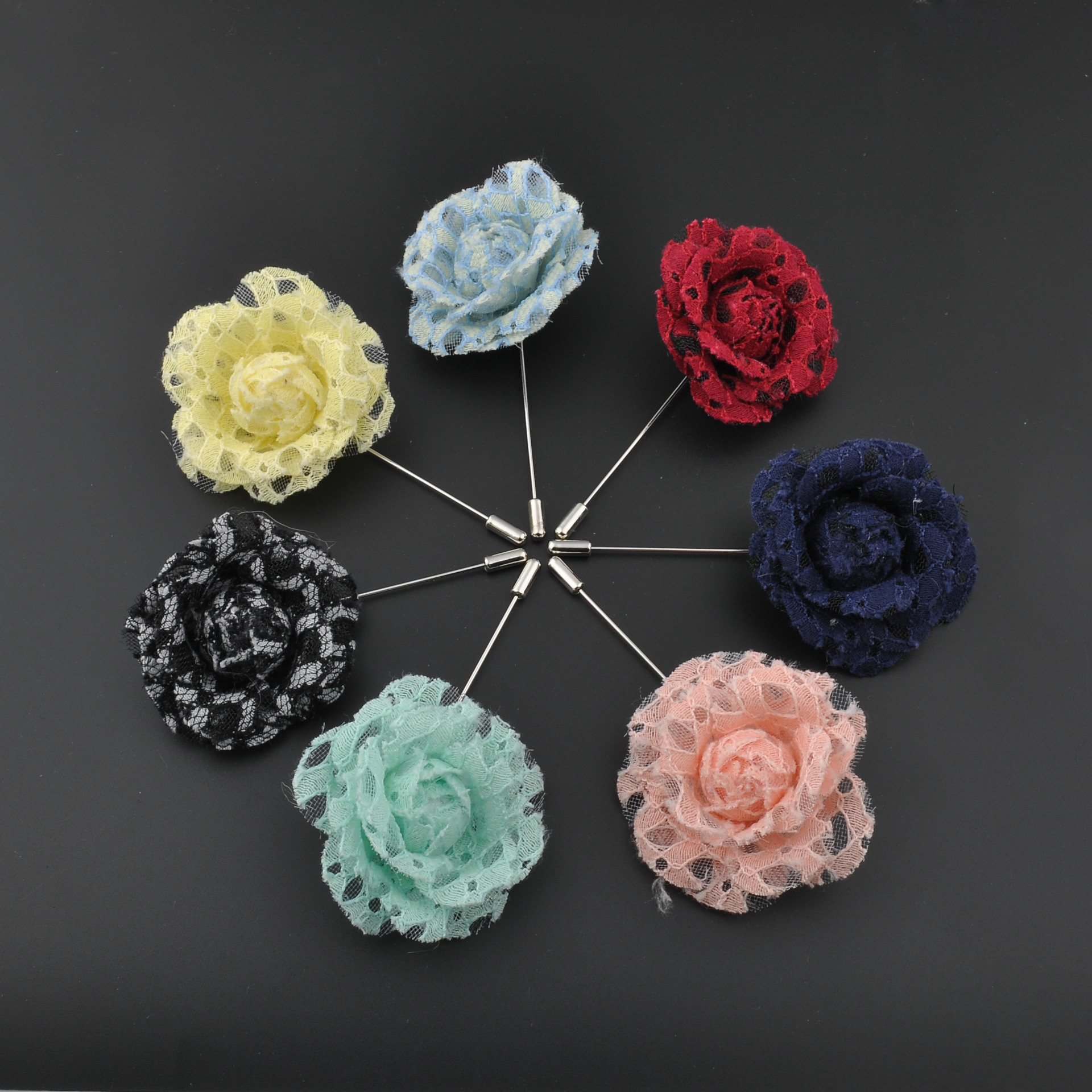 Korean Yarn Silk Fabric Flower Brooch Stylish Corsage Shawl Buckle Temperament Elegant Chanel‘s Style Sweater Pin Accessories