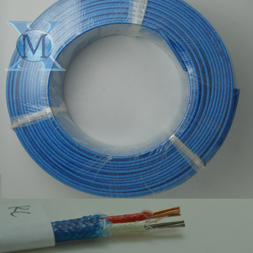 k型蓝色玻璃纤维补偿导线多股2*4*0.6mm