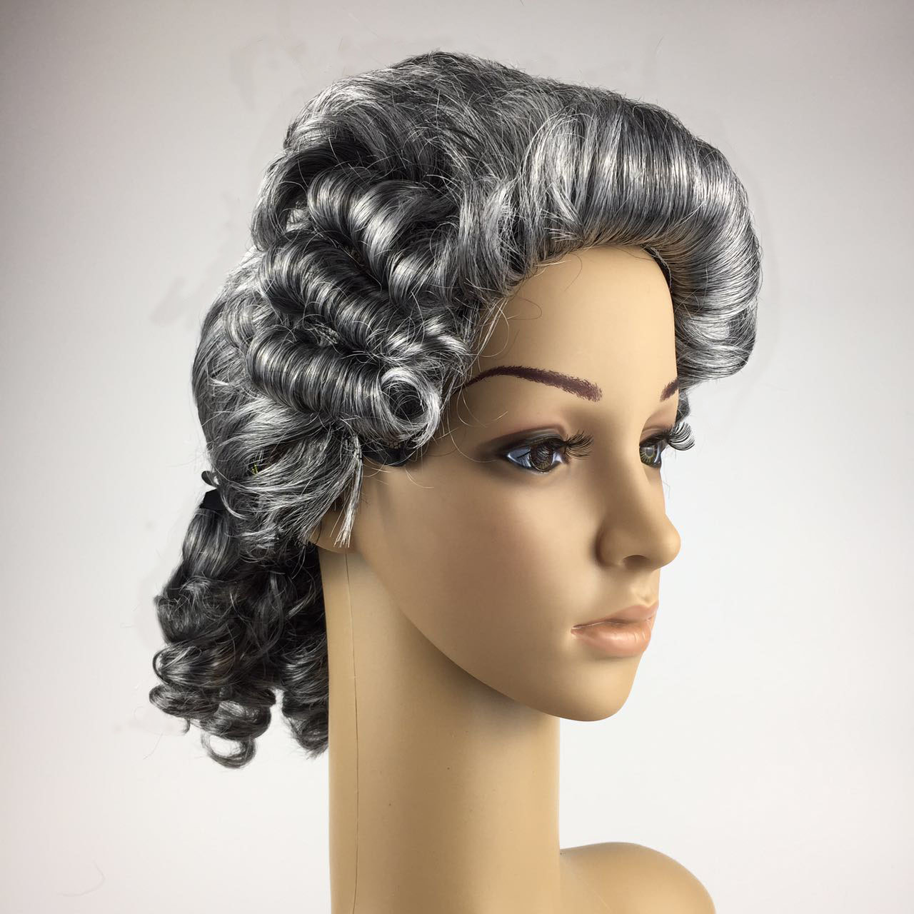 女法官假发 模特头 节日party狂欢 欧美cos假发